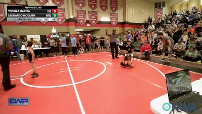 55 lbs Quarterfinal - Thomas Garcia, Owasso Takedown Club vs Leonardo McClain, Verdigris Youth Wrestling