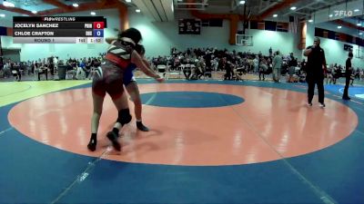 115 lbs Round 1 - Jocelyn Sanchez, Legacy Dragons vs Chloe Crafton, Dinwiddie High School