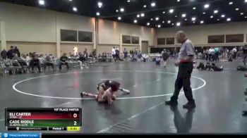 80 lbs Finals (2 Team) - Eli Carter, AYWO vs Cade Riddle, Alabama Elite