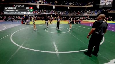 5A 114 lbs Quarterfinal - Mariah Dillard, Azle vs Gia Woodrum, Midlothian