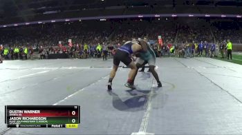 D2-285 lbs Cons. Round 1 - Jason Richardson, Flint Southwestern Classical Academy vs Dustin Warner, Sparta HS