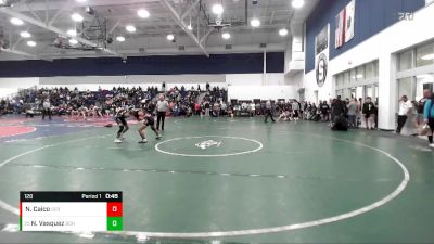 120 lbs Cons. Round 3 - Nico Vasquez, Bonita` vs Nick Caico, Servite