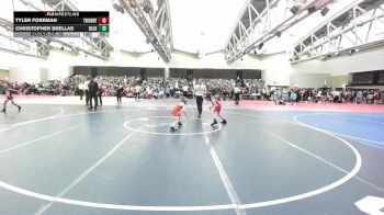 65-B lbs Round Of 16 - Tyler Foreman, The Hunt Wrestling Club vs Christopher Brellas, Blue Wave