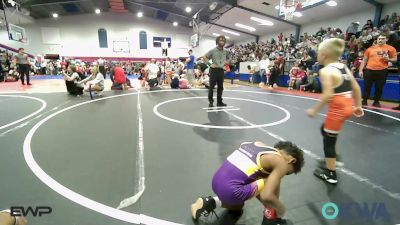49 lbs Round Of 16 - Kainen Hunter, Vian Wrestling Club vs Keaton Holcomb, Tahlequah Wrestling Club