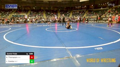 70 lbs Quarterfinal - Kal Thompson, King Select vs Landon Combs, Sebolt Wrestling Academy