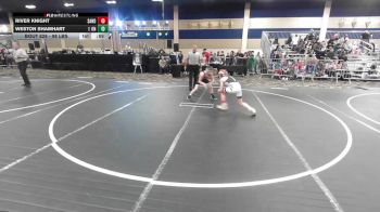 98 lbs Consi Of 8 #2 - River Knight, Sanderson Wr Ac vs Weston Shamhart, 1 On 1 Fight Academy