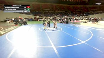 5A Boys 106 lbs 5th Place Match - Brayden Martinez, Crater Boys vs Jacob Smoker, Caldera Boys