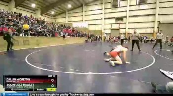 150 lbs Champ. Round 2 - Dallin Worlton, Marsh Valley vs Jayzn Cole Hawley, American Leadership Academy