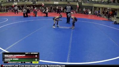 55 lbs Round 4 - Maddox Knish, Grizzlies vs Brecken Haskenhoff, Hammering Hawks