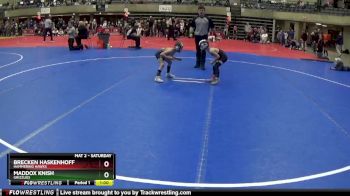55 lbs Round 4 - Maddox Knish, Grizzlies vs Brecken Haskenhoff, Hammering Hawks