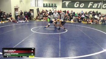 113 lbs Cons. Round 2 - Greg Worley, James Clemens HS vs Ja`kias Houston, Mae Jemison