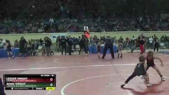 46 lbs Cons. Round 2 - Ronix Wright, Comanche Bad Boyz Wrestling Cl vs Ledger Wright, Comanche Bad Boyz Wrestling Cl