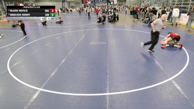 16U Boys - 126 lbs Quarters - Breckin Henry, Camel Kids Wrestling vs Blake Nevils, Team Idaho Wrestling Club