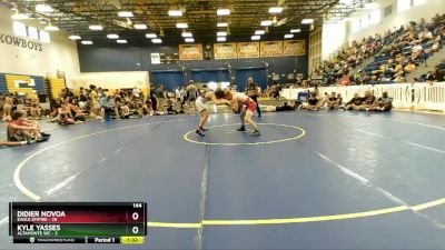 144 lbs Champ Round 1 (16 Team) - Didier Novoa, Eagle Empire vs Kyle Yasses, Altamonte WC