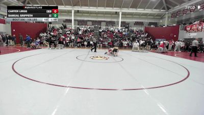 106 lbs Round Of 16 - Carter Lirgg, Cardinal Newman vs Samual Griffeth, Athens Christian