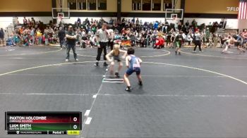 58 lbs Round 1 - Paxton Holcombe, Carolina Reapers vs Liam Smith, Gaston Grizzlies