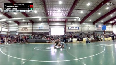 132 lbs 1st Place Match - Logan Goode, Boulder City vs Demetrius Ruiz, Elko