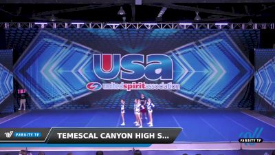 Temescal Canyon High School - High School Spirit Nationals [2022 HS Group Stunt Intermediate - All Female Intermediate #2] 2022 USA Nationals: Spirit/College/Junior