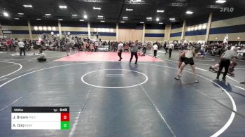 126 lbs Consi Of 16 #2 - Justin Brown, Paloma Valley HS vs Andrew Diaz, Hesperia WC