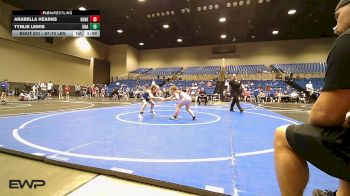 67-73 lbs Rr Rnd 2 - Arabella Kearns, Honey Badgers Wrestling Club vs Tynlie Lewis, Unattached