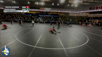 113 lbs Cons. Round 3 - Colton Schultz, Joliet (Catholic Academy) vs Preston Morrison, Aurora (Marmion Academy)