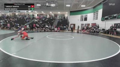 106 lbs Semifinal - Bostik Marple, Tuttle vs Wesley Martin, Doniphan