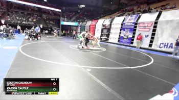 150 Class 2 lbs Cons. Round 1 - Kaiden Caudle, Blair Oaks vs Colton Calhoun, St. Clair