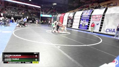 150 Class 2 lbs Cons. Round 1 - Kaiden Caudle, Blair Oaks vs Colton Calhoun, St. Clair