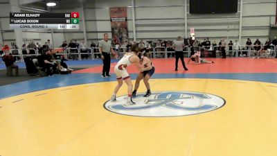 6 - 132 lbs Cons. Round 3 - Adam Elhady, Oakton vs Lucas Dixon, West Springfield