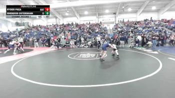 126 lbs Champ. Round 1 - Rhendon Ostermann, South Summit vs Ryder Paea, Hunter