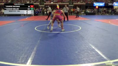 200 lbs Champ. Round 1 - Cooper Wayman, Ronan Wrestling vs Tannon Weller, Frenchtown Wrestling Club