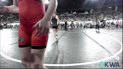 91 lbs Consolation - Austyn Allen, Ponca City Wildcat Wrestling vs MaKinley McNabb, Chickasha Wrestling