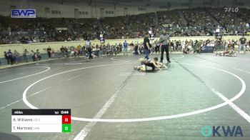 46 lbs Round Of 32 - Bryer Williams, Locust Grove Youth Wrestling vs Teagen Martinez, Carl Albert Little League