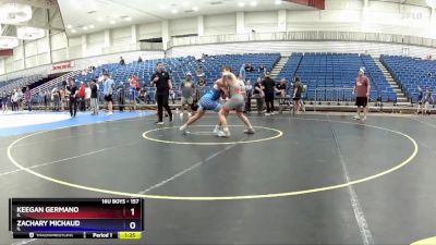 157 lbs Cons. Round 4 - Keegan Germano, IL vs Zachary Michaud, IL