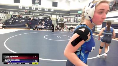 140 lbs Round 2 (4 Team) - Audrey Robinson, Oregon vs Amelia Roennebeck, Utah 2