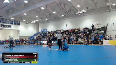 145 lbs Quarterfinal - Tania Hinton, Ocean Springs Women vs Samira Hollingshed, Starkville High School