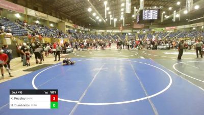 78 lbs Quarterfinal - Knox Peasley, Omak Wrecking Crew Wrestling vs Henry Dumbleton, Bear Cave WC