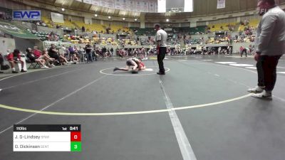 110 lbs Semifinal - Jayden Green-Lindsey, Spartan Wrestling Academy vs Dax Dickinson, Gentry Youth Organization Wrestling