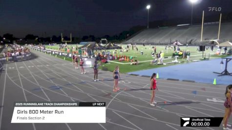 High School Girls' 800m, Finals 2