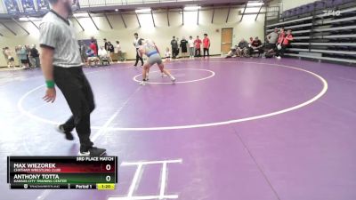 175 lbs 3rd Place Match - Max Wiezorek, Chatham Wrestling Club vs Anthony Totta, Kansas City Training Center