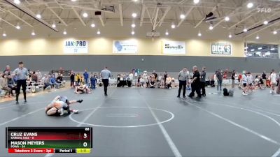 88 lbs Round 2 (6 Team) - Mason Meyers, POWA vs Cruz Evans, Kardiac Kidz