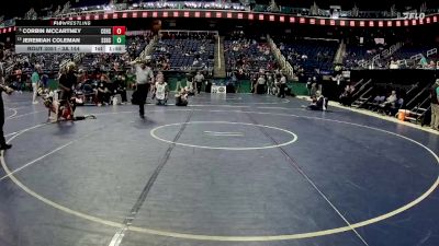 3A 144 lbs Champ. Round 1 - Corbin McCartney, Central Davidson High School vs Jeremiah Coleman, St. Stephens High School