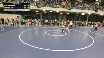 110 lbs Champ. Round 2 - Allison Nava, Oak Lawn vs Brea Balles, Freeport