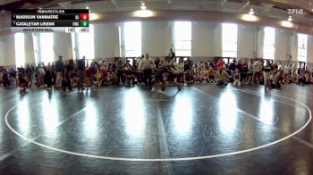 90-95 lbs Quarterfinal - Cataleyah Likens, Osprey Wrestling Club vs Madison VanMatre, Ruther Glen