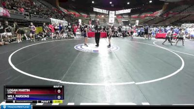 92 lbs Round 2 (8 Team) - Logan Martin, SJWA vs Will Parsons, SAWA