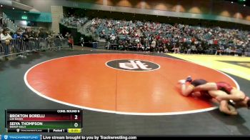 157 lbs Cons. Round 6 - Seiya Thompson, Bishop Kelly vs Brokton Borelli, Los Banos