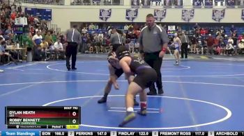 132 lbs Semifinal - Robby Bennett, Fairview (Sherwood) vs Dylan Heath, Leo