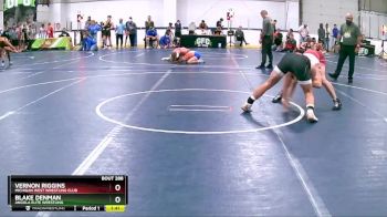 155 lbs Champ. Round 2 - Vernon Riggins, Michigan West Wrestling Club vs Blake Denman, Angola Elite Wrestling
