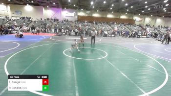 62 lbs 3rd Place - Emiliano Rangel, Durham WC vs Peyton Schiess, Cowa