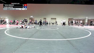 135 lbs Champ. Round 3 - Tayla Skelley, TX vs Laken Griffin, LA